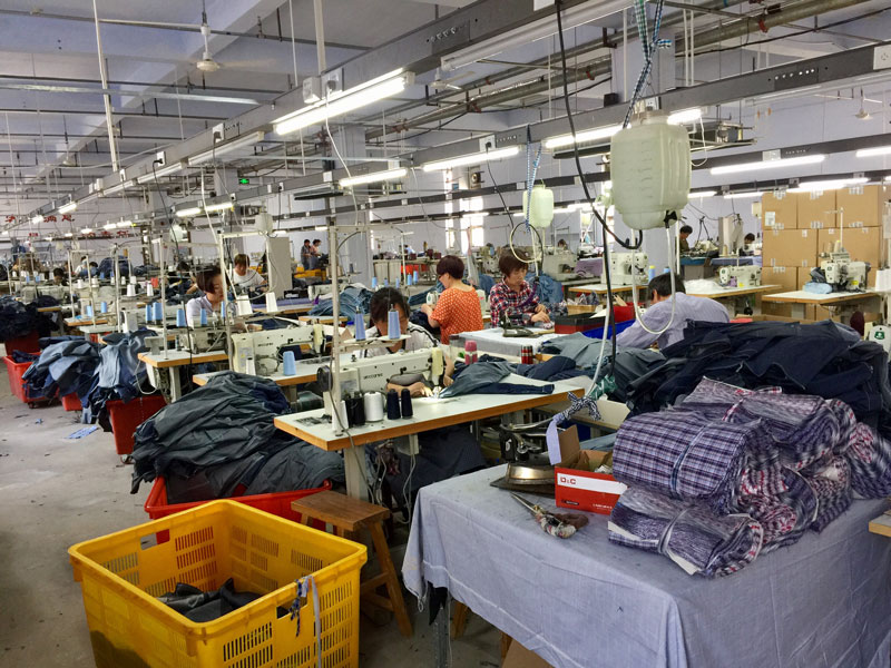 Shirts production site
