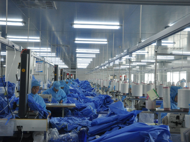 Production site of medical protective articles