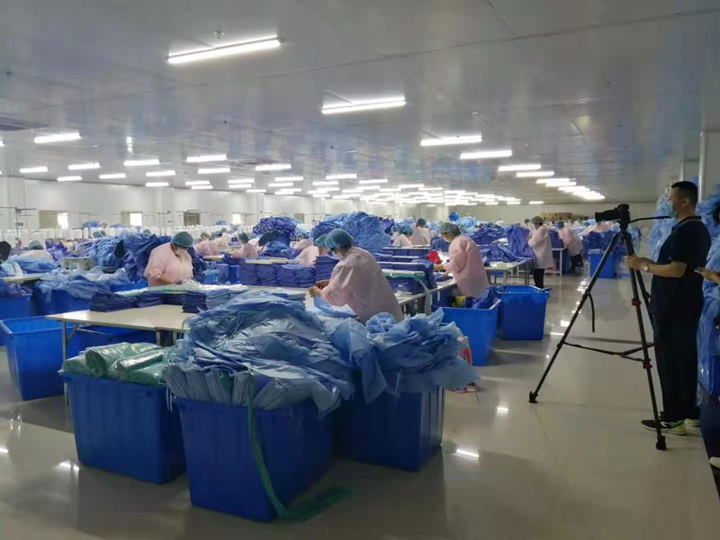 Production site of medical protective articles