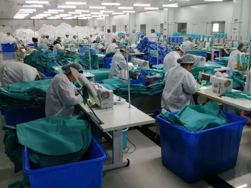 Production site of medical protective articles