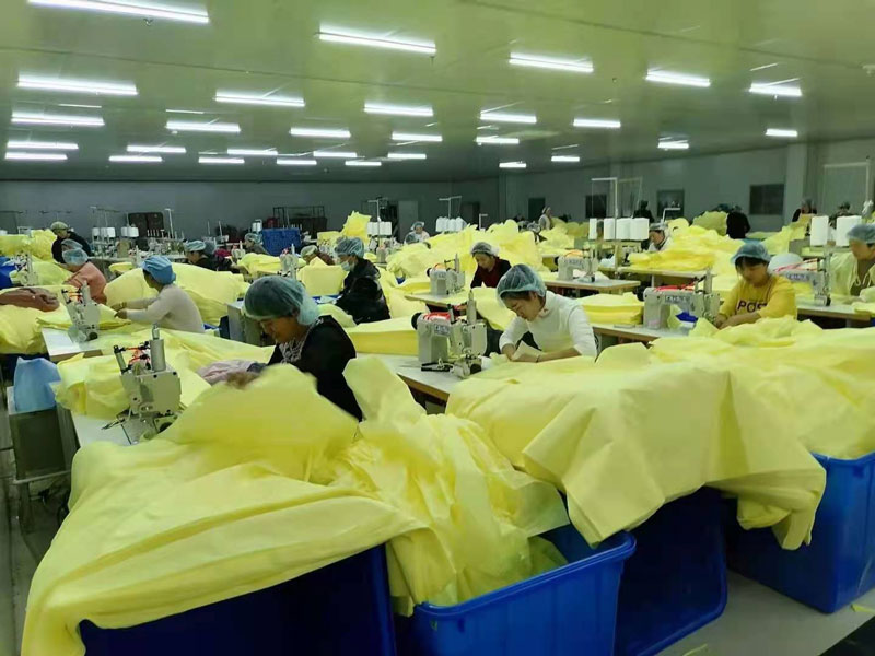 Production site of medical protective articles