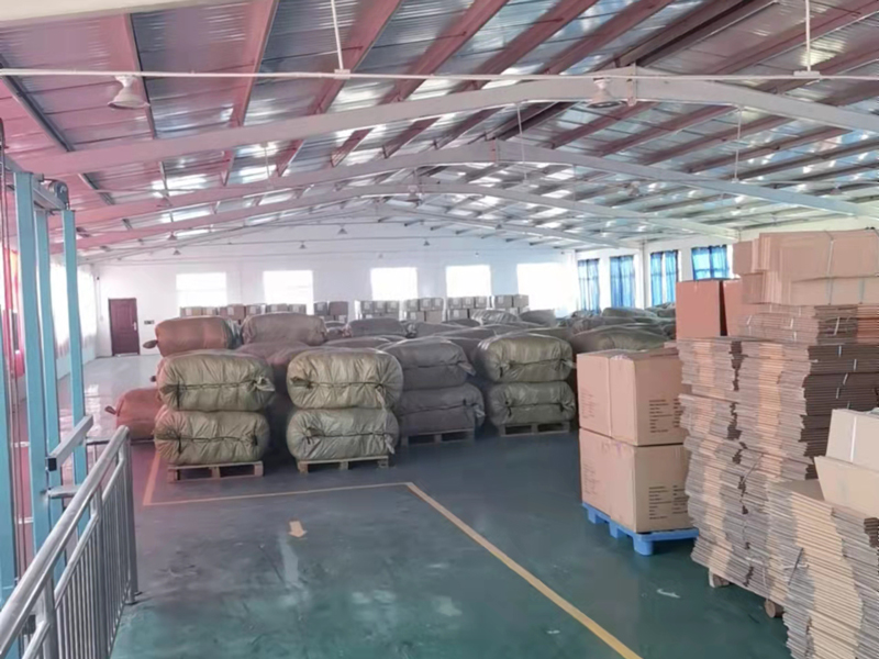 Down jacket production site