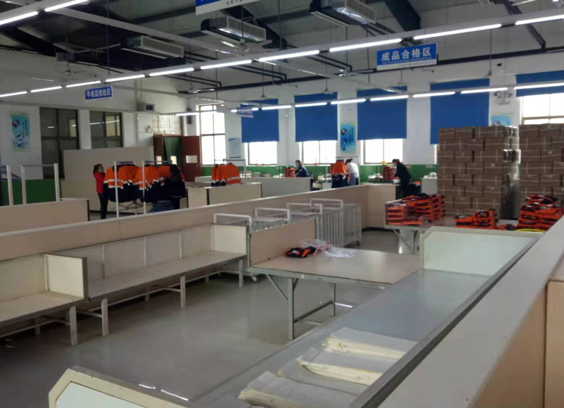 Occupational protective clothing production site