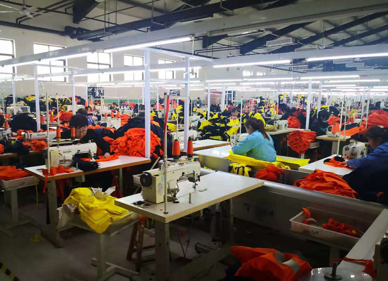Occupational protective clothing production site