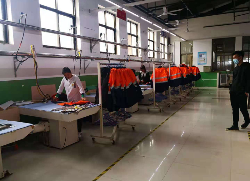 Occupational protective clothing production site